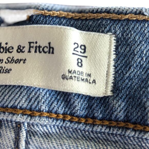 Abercrombie and Fitch sz 8 high waist denim distressed shorts - Picture 5 of 5